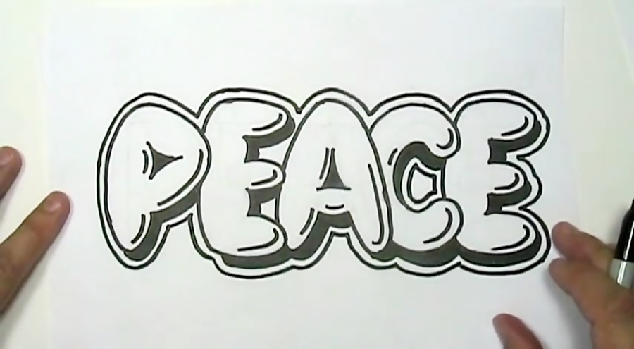 Detail Graffiti Letters Peace Nomer 18