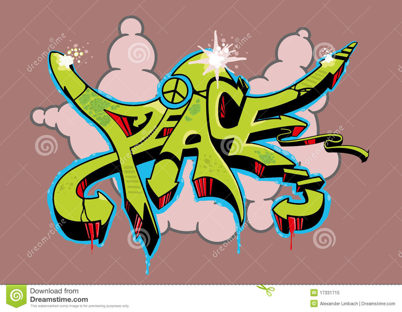 Detail Graffiti Letters Peace Nomer 25