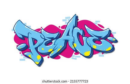 Detail Graffiti Letters Peace Nomer 45