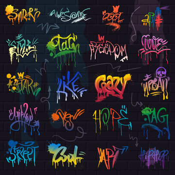 Detail Graffiti Letters Wall Nomer 22