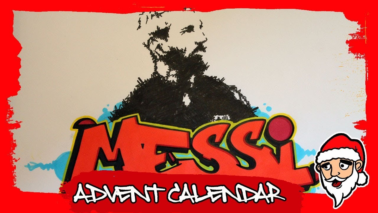 Detail Graffiti Lionel Messi Nomer 29