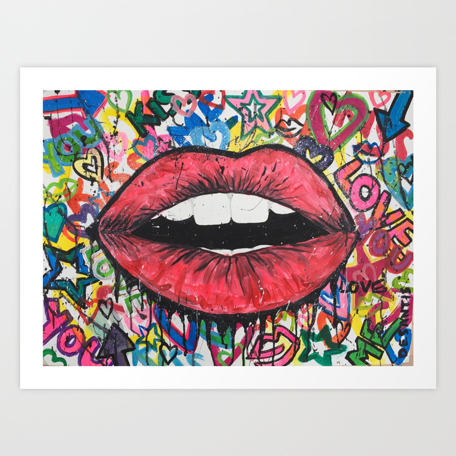 Detail Graffiti Lips Nomer 2