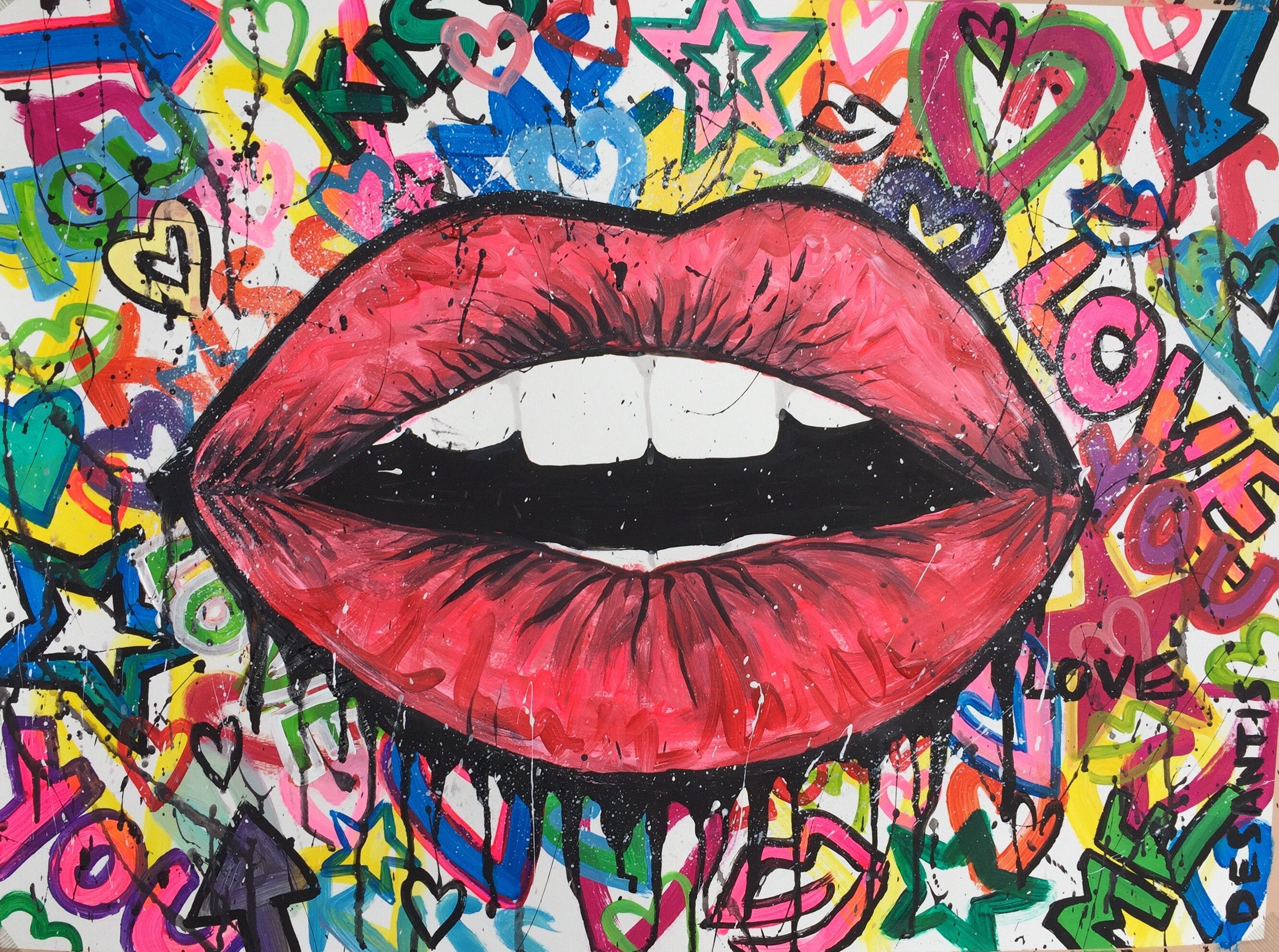 Detail Graffiti Lips Nomer 13