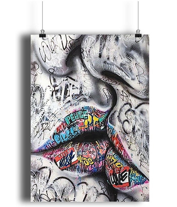 Detail Graffiti Lips Nomer 32