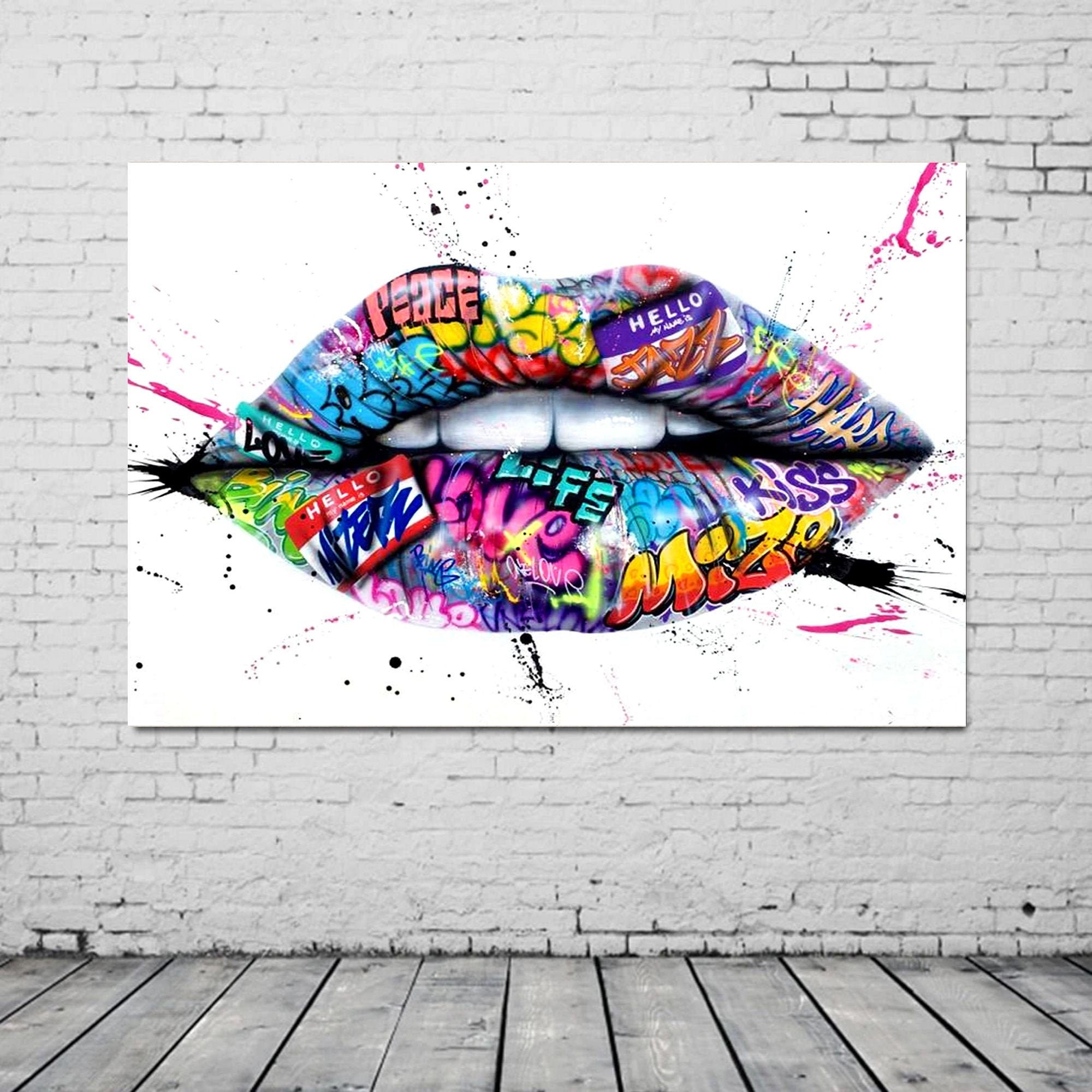 Detail Graffiti Lips Nomer 4