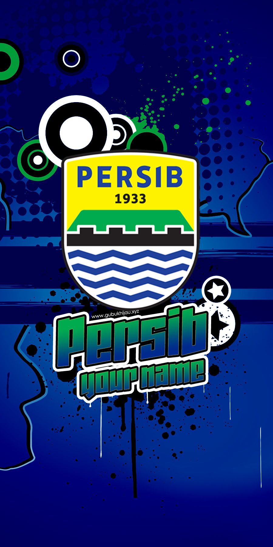 Detail Graffiti Logo Persib Nomer 25