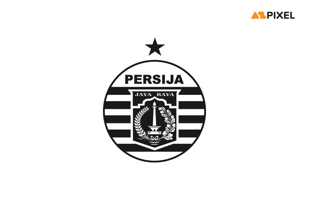 Detail Graffiti Logo Persija Hitam Putih Nomer 7