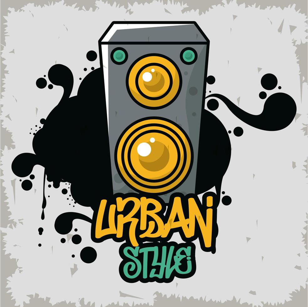 Detail Graffiti Loudspeaker Nomer 13