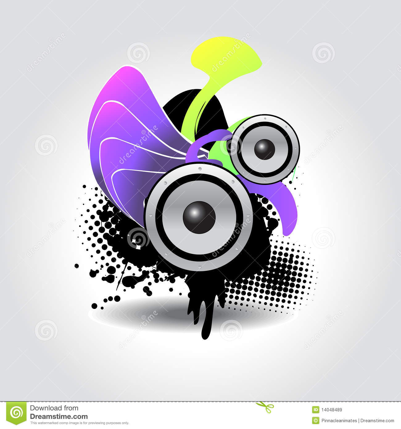 Detail Graffiti Loudspeaker Nomer 15