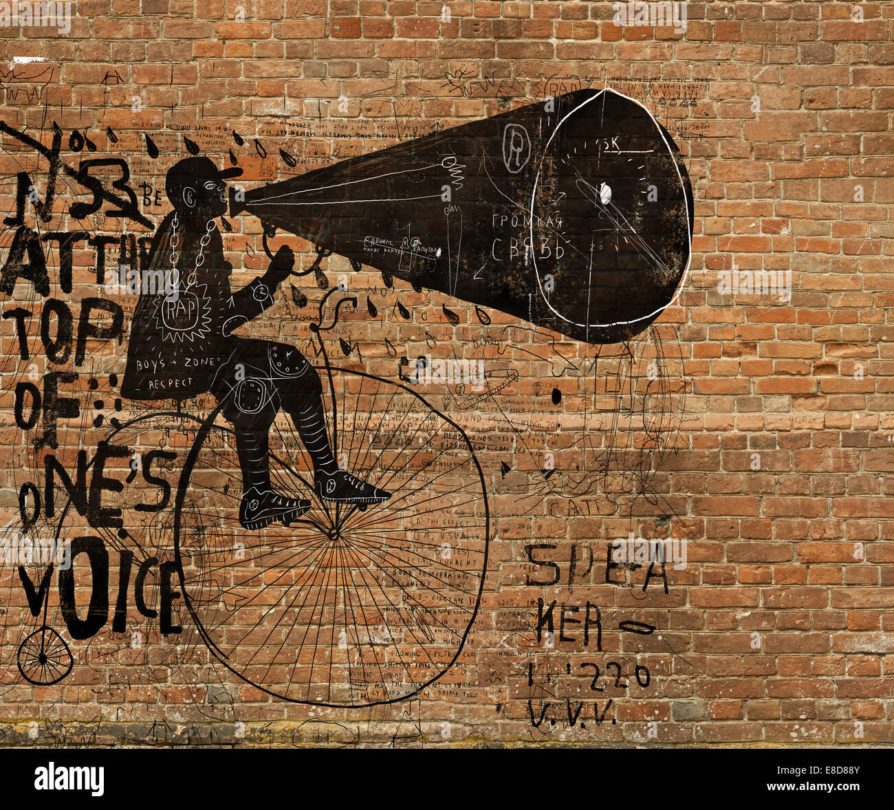Detail Graffiti Loudspeaker Nomer 16