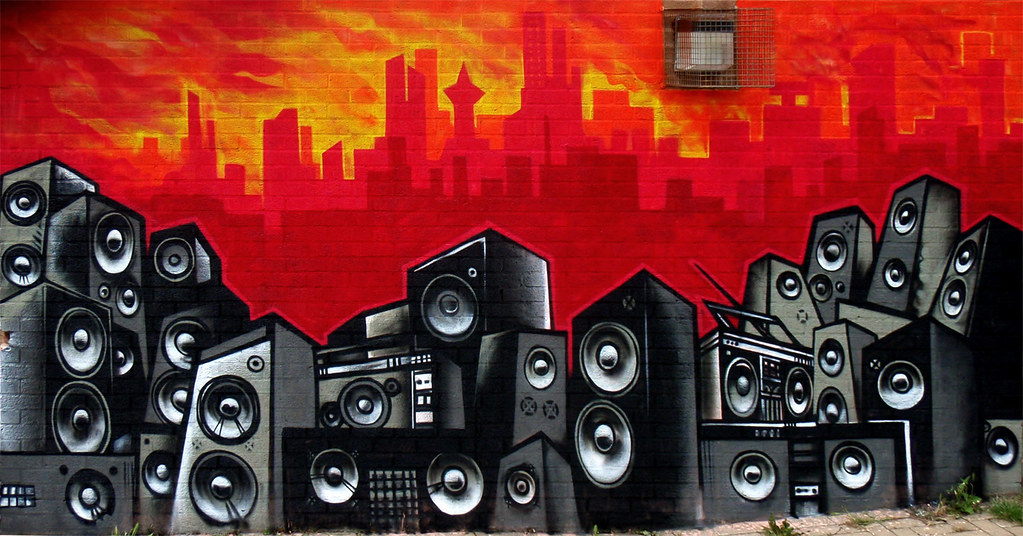 Detail Graffiti Loudspeaker Nomer 23
