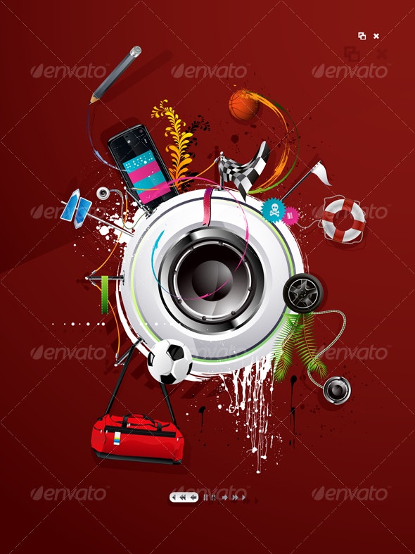 Detail Graffiti Loudspeaker Nomer 25