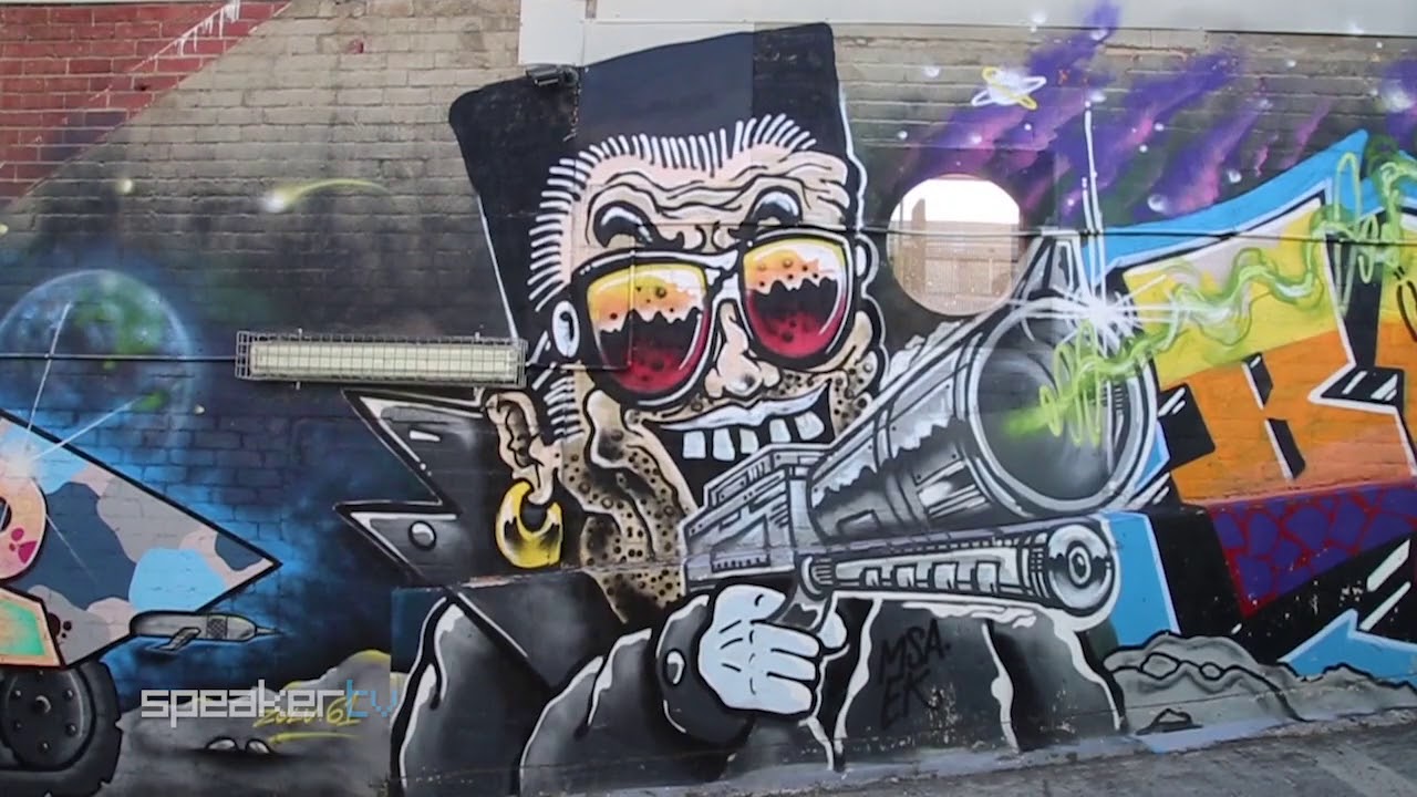 Detail Graffiti Loudspeaker Nomer 38