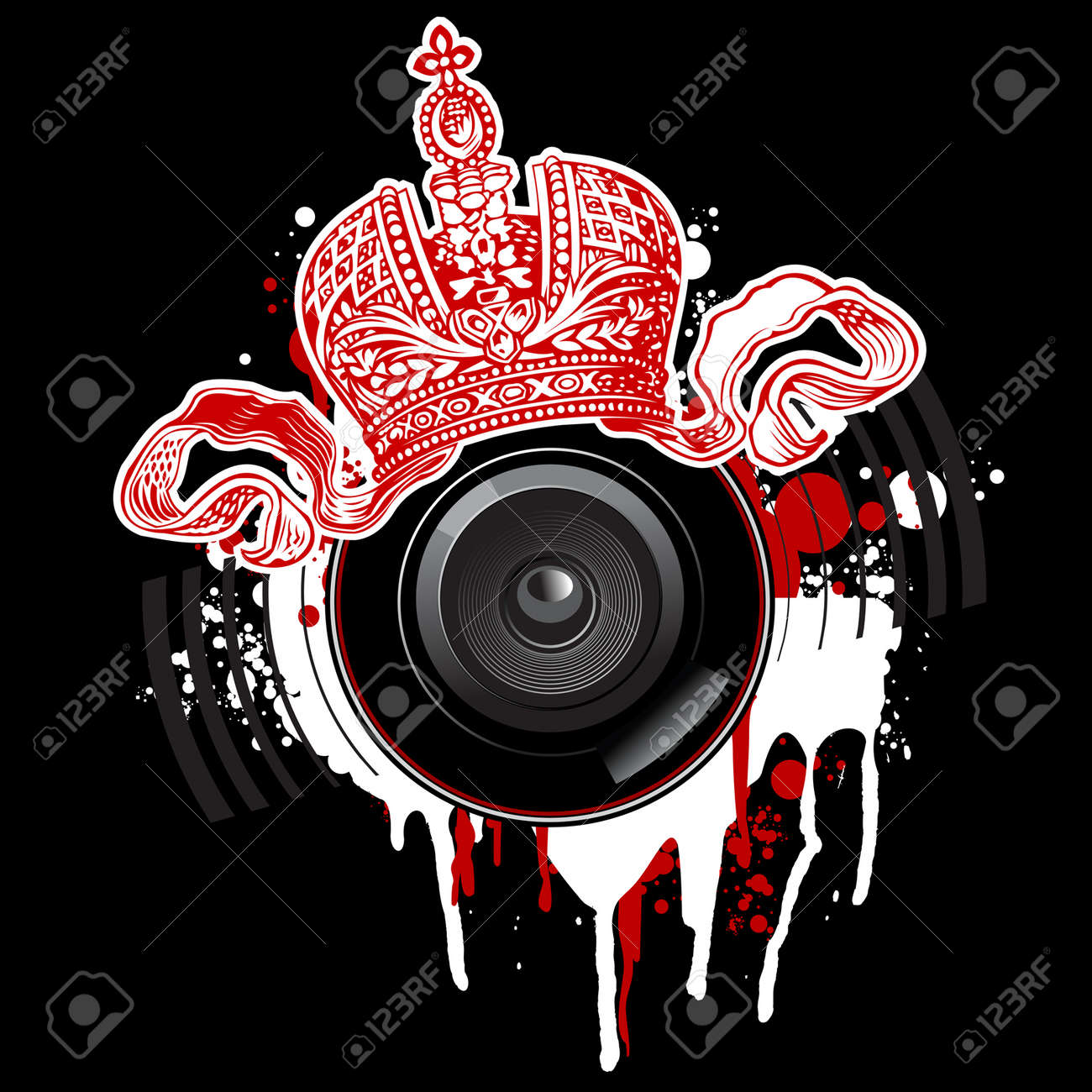 Detail Graffiti Loudspeaker Nomer 43