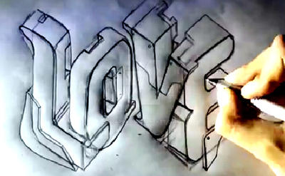 Detail Graffiti Love 3d Nomer 11
