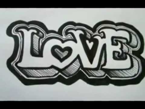 Detail Graffiti Love 3d Nomer 4