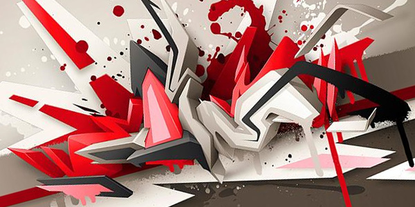 Detail Graffiti Love 3d Nomer 28
