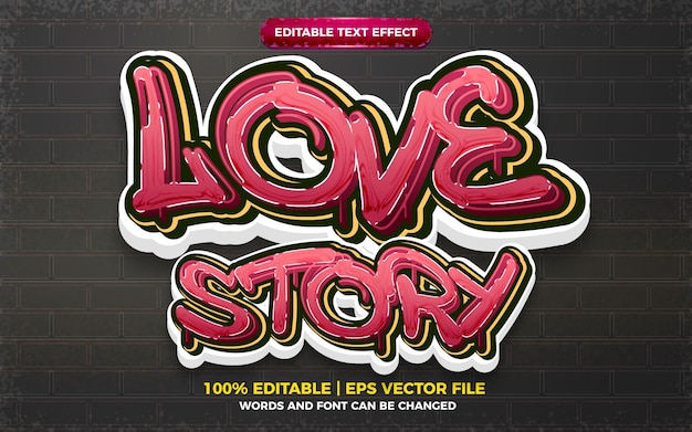 Detail Graffiti Love 3d Nomer 31