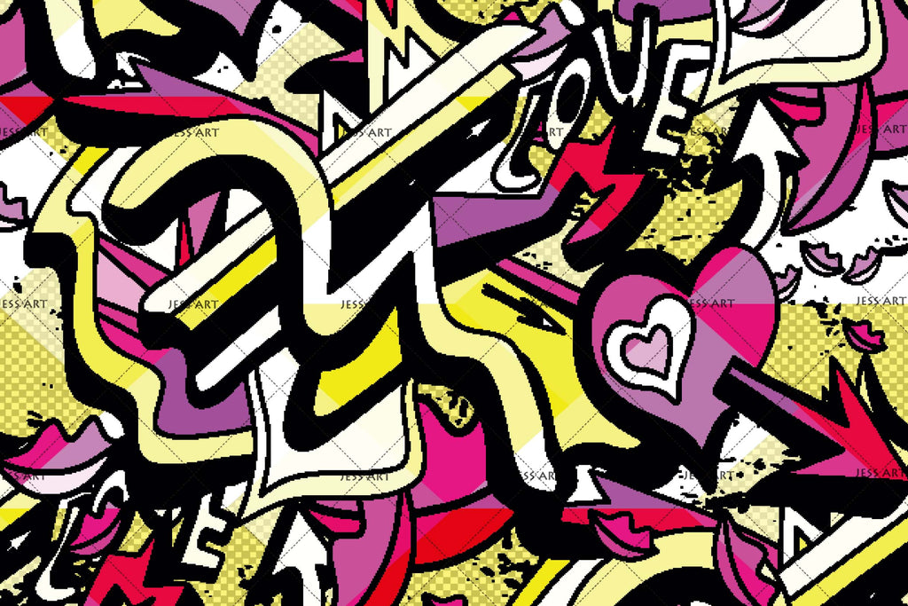 Detail Graffiti Love 3d Nomer 34