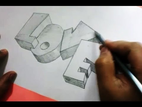 Detail Graffiti Love 3d Nomer 6