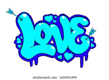 Detail Graffiti Love 3d Nomer 53