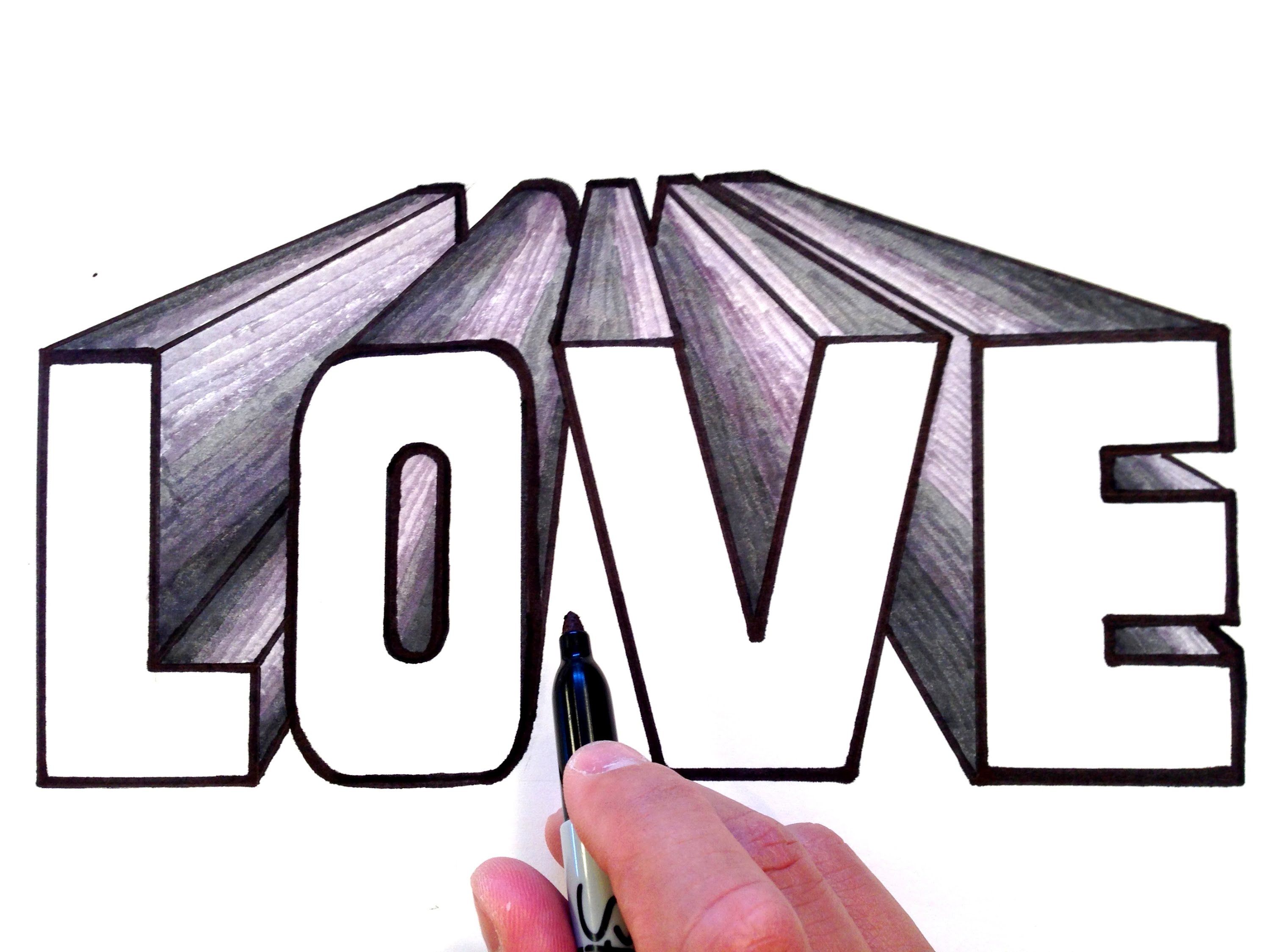 Detail Graffiti Love 3d Nomer 9