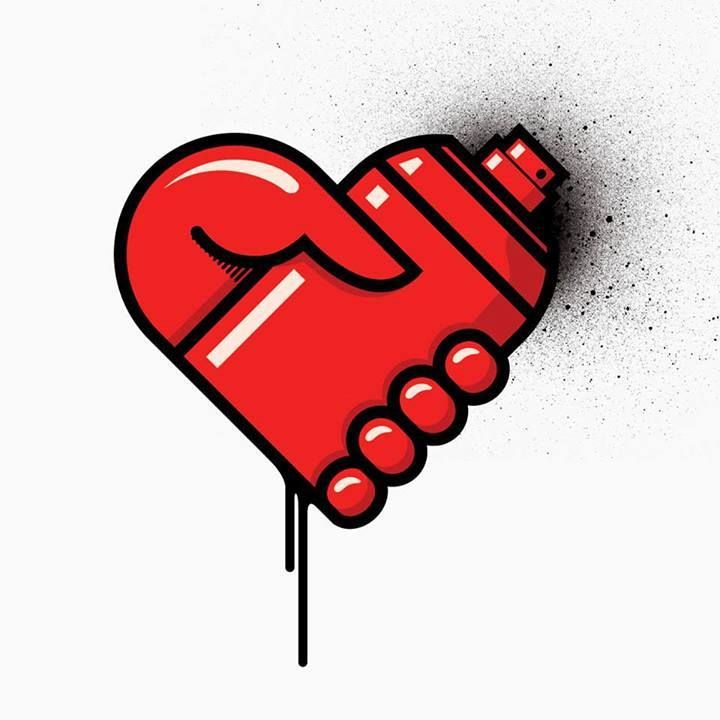 Detail Graffiti Love Heart Nomer 49