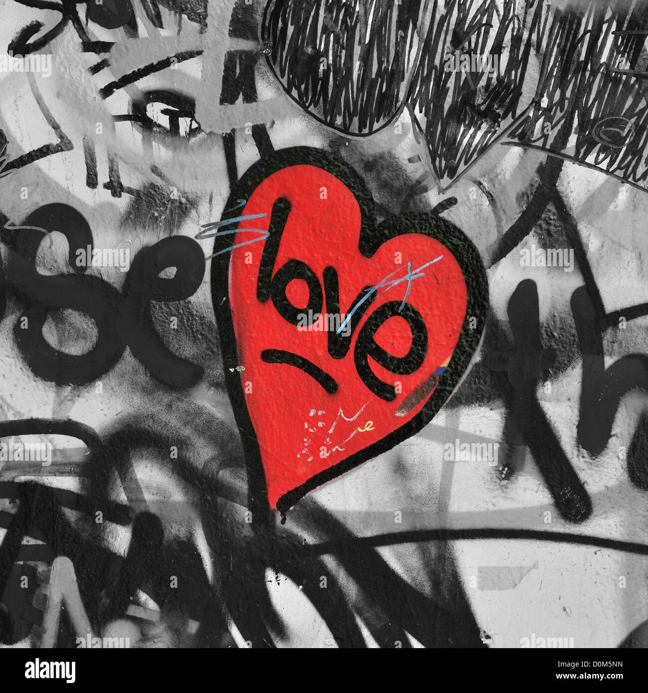 Detail Graffiti Love Heart Nomer 51