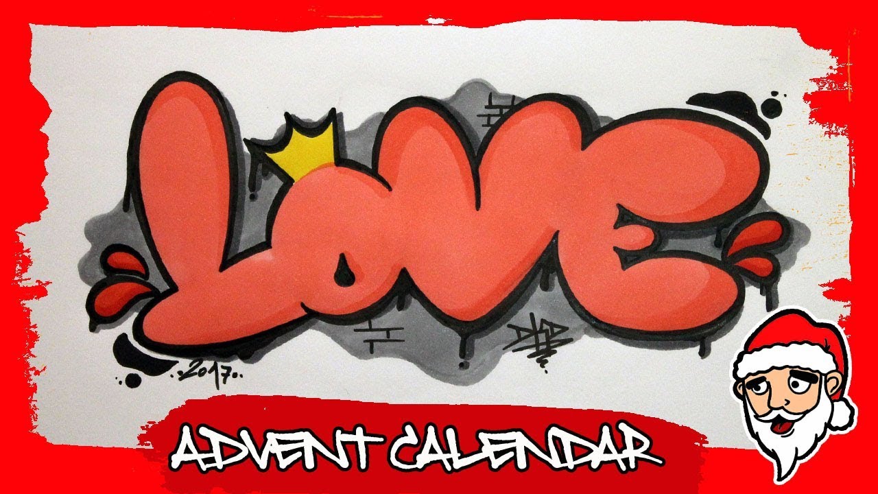 Detail Graffiti Love Simple Nomer 6