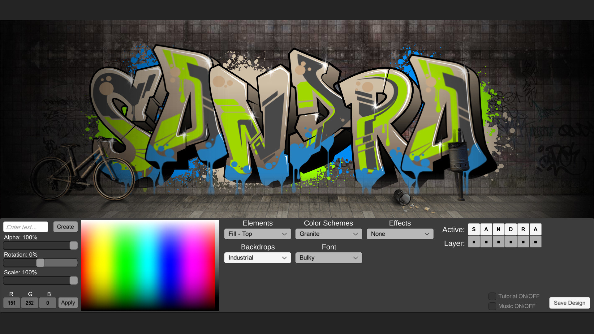 Detail Graffiti Maker Pro Nomer 16