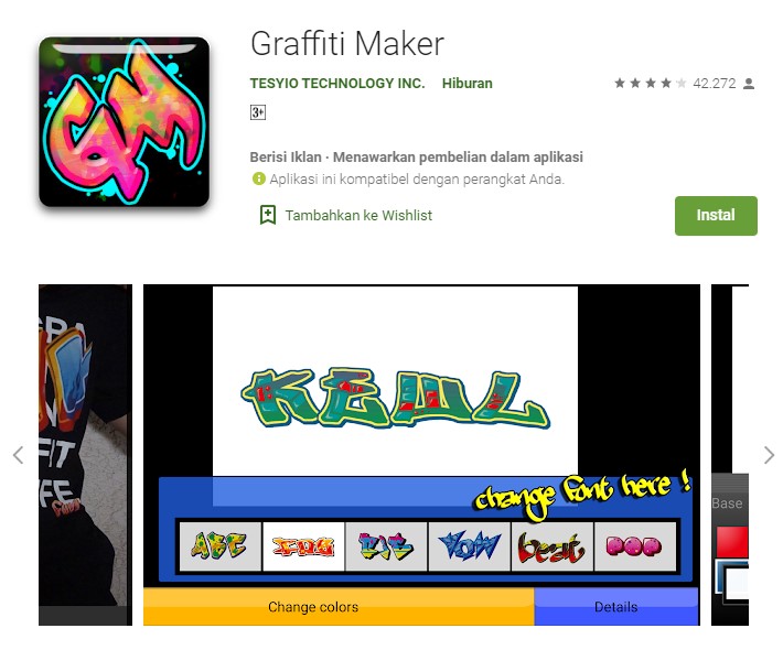 Detail Graffiti Maker Pro Nomer 33