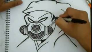 Detail Graffiti Mask Character Nomer 46