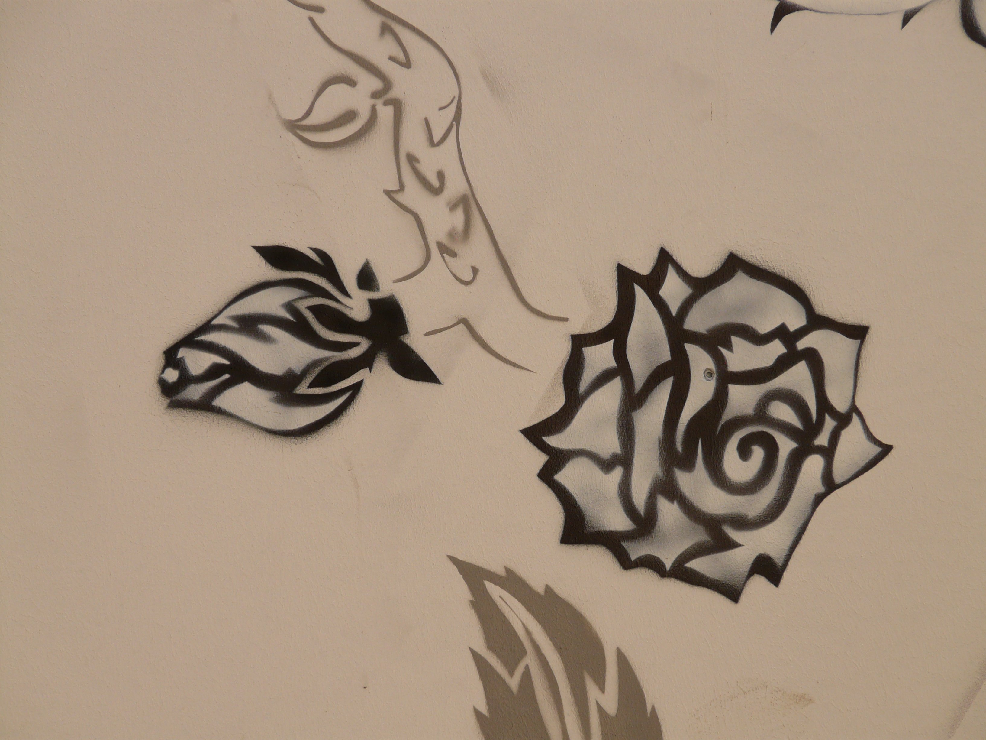 Detail Graffiti Mawar Hitam Nomer 2