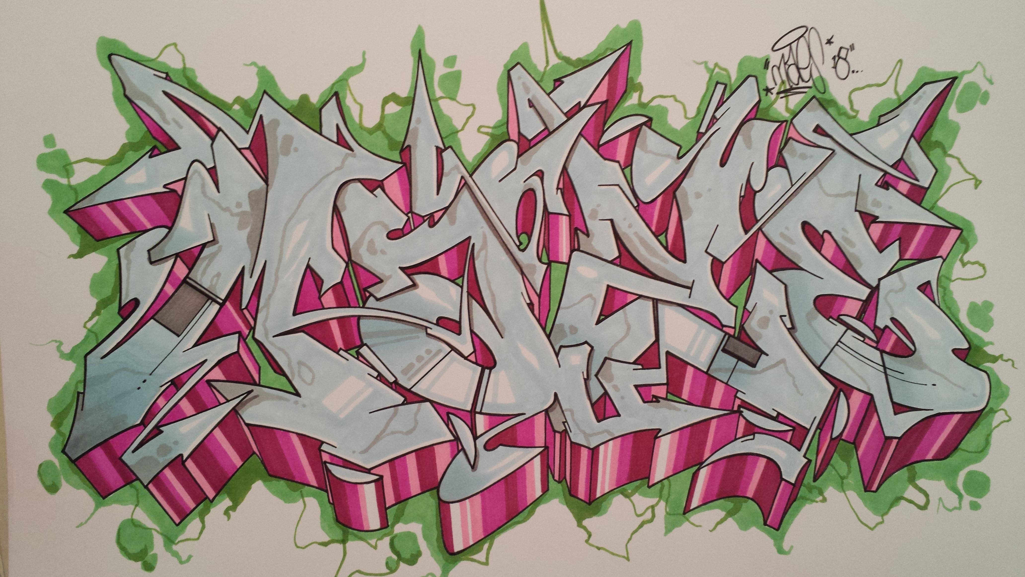 Detail Graffiti Maze Nomer 17