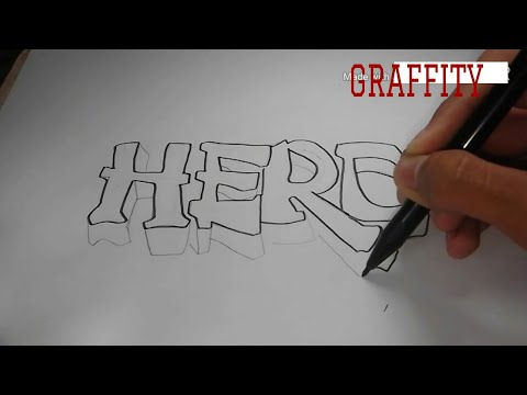 Detail Graffiti Menggunakan Pena Nomer 5