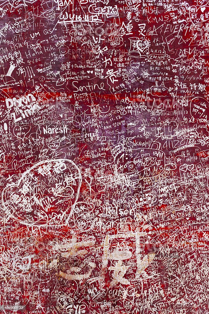 Detail Graffiti Merah Nomer 11