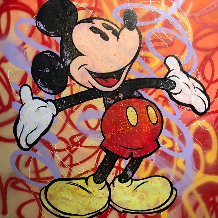 Detail Graffiti Mickey Mouse Hands Nomer 26