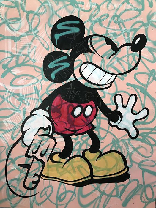 Detail Graffiti Mickey Paling Keren Nomer 5