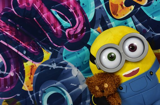 Detail Graffiti Minions Cewek Nomer 6