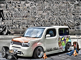 Detail Graffiti Mobil Nissan Nomer 41