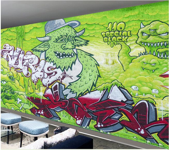 Detail Graffiti Monster 3d Wallpaper Nomer 29