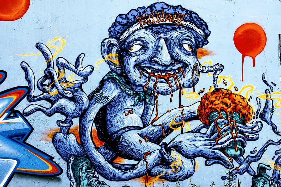 Detail Graffiti Monster Full Color Nomer 53