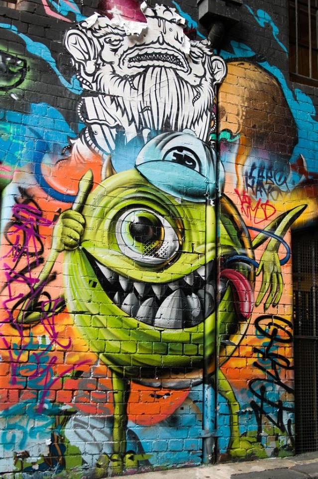 Detail Graffiti Monster Inc Nomer 38