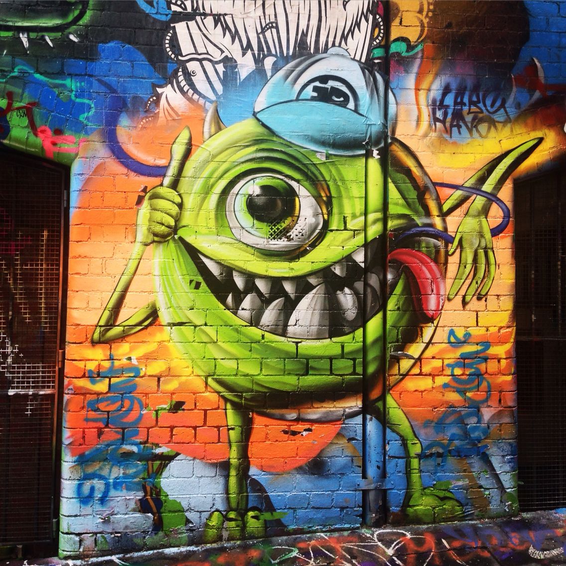 Detail Graffiti Monster Inc Nomer 6