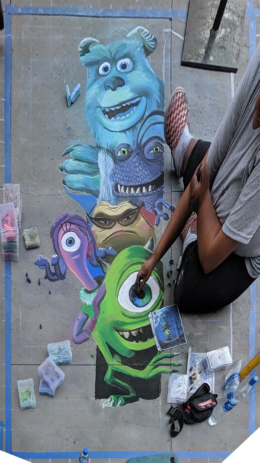 Detail Graffiti Monster Inc Nomer 49