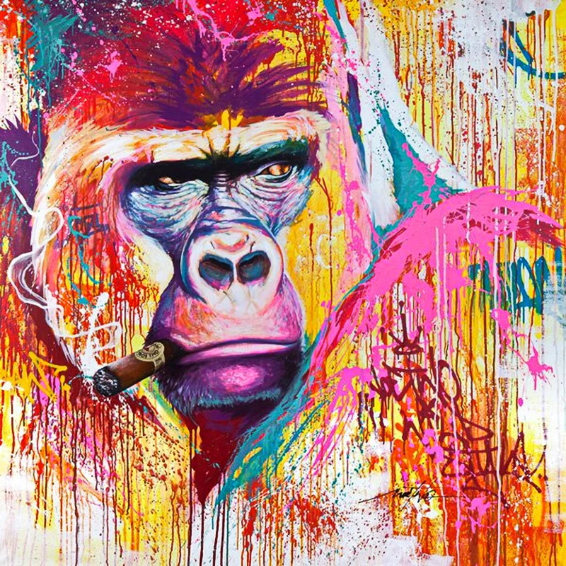 Detail Graffiti Monyet Nomer 21