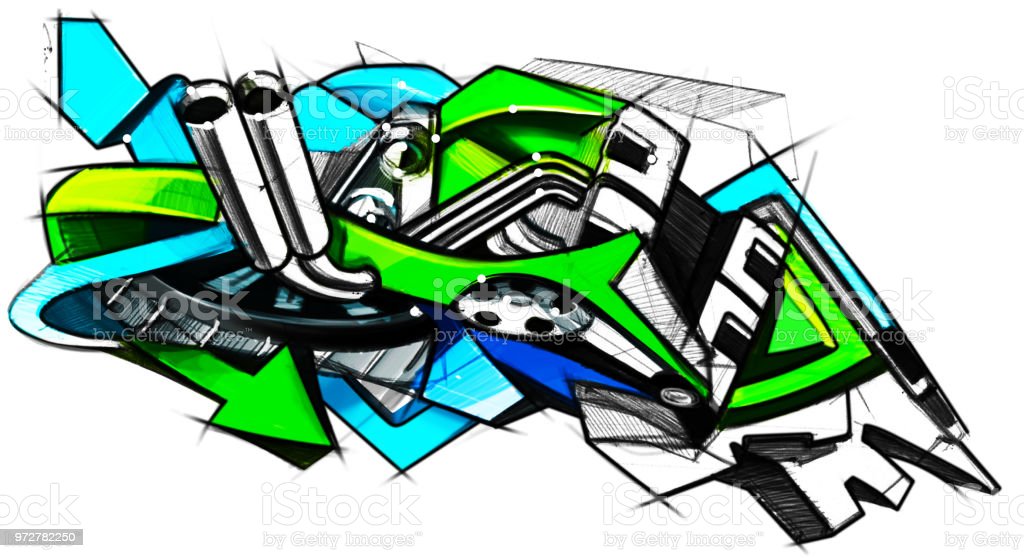 Detail Graffiti Motorcycle Nomer 6