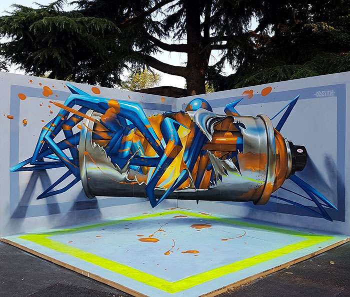 Detail Graffiti Mural 3d Nomer 47