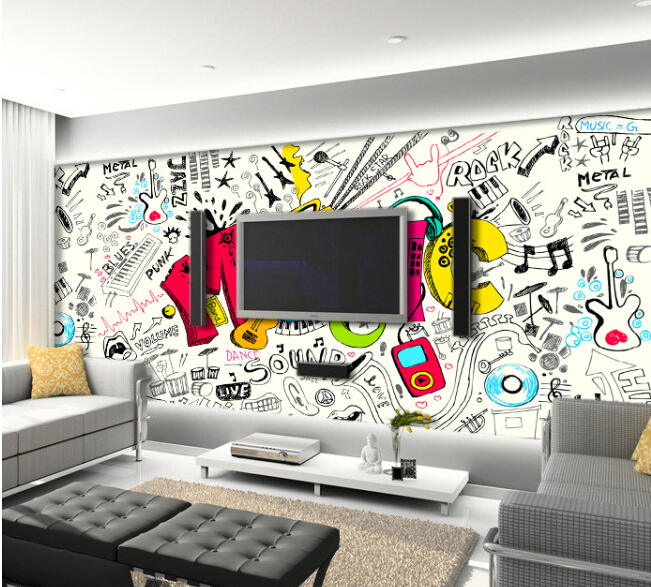 Detail Graffiti Mural Di Kamar Nomer 21