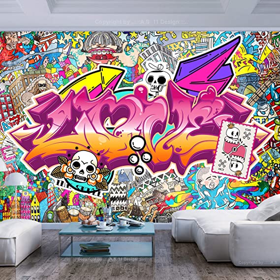 Detail Graffiti Mural Di Kamar Nomer 10